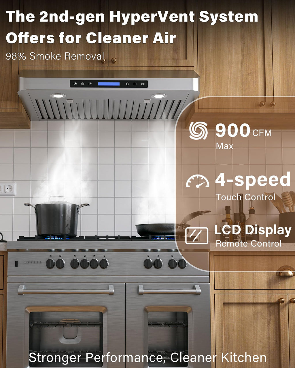 30 inch 900 CFM Stainless Steel Under Cabinet Range Hood W374731
