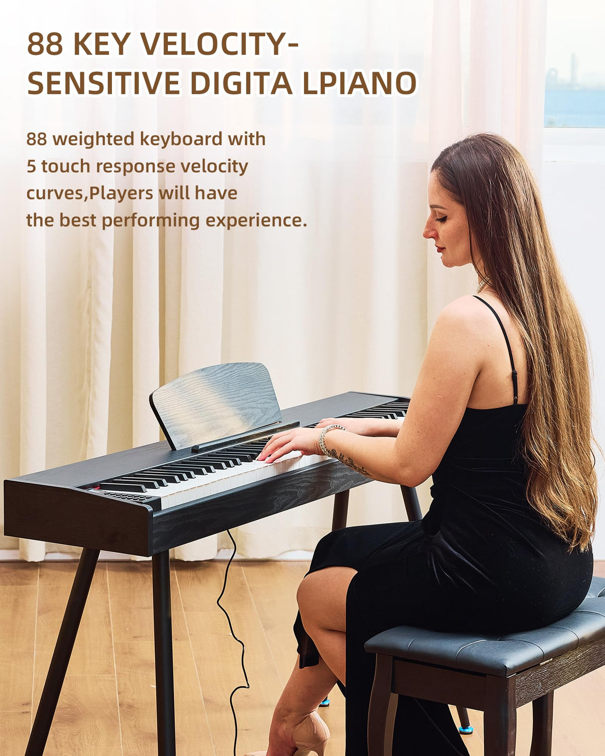 88 Key Weighted Digital Piano P916382