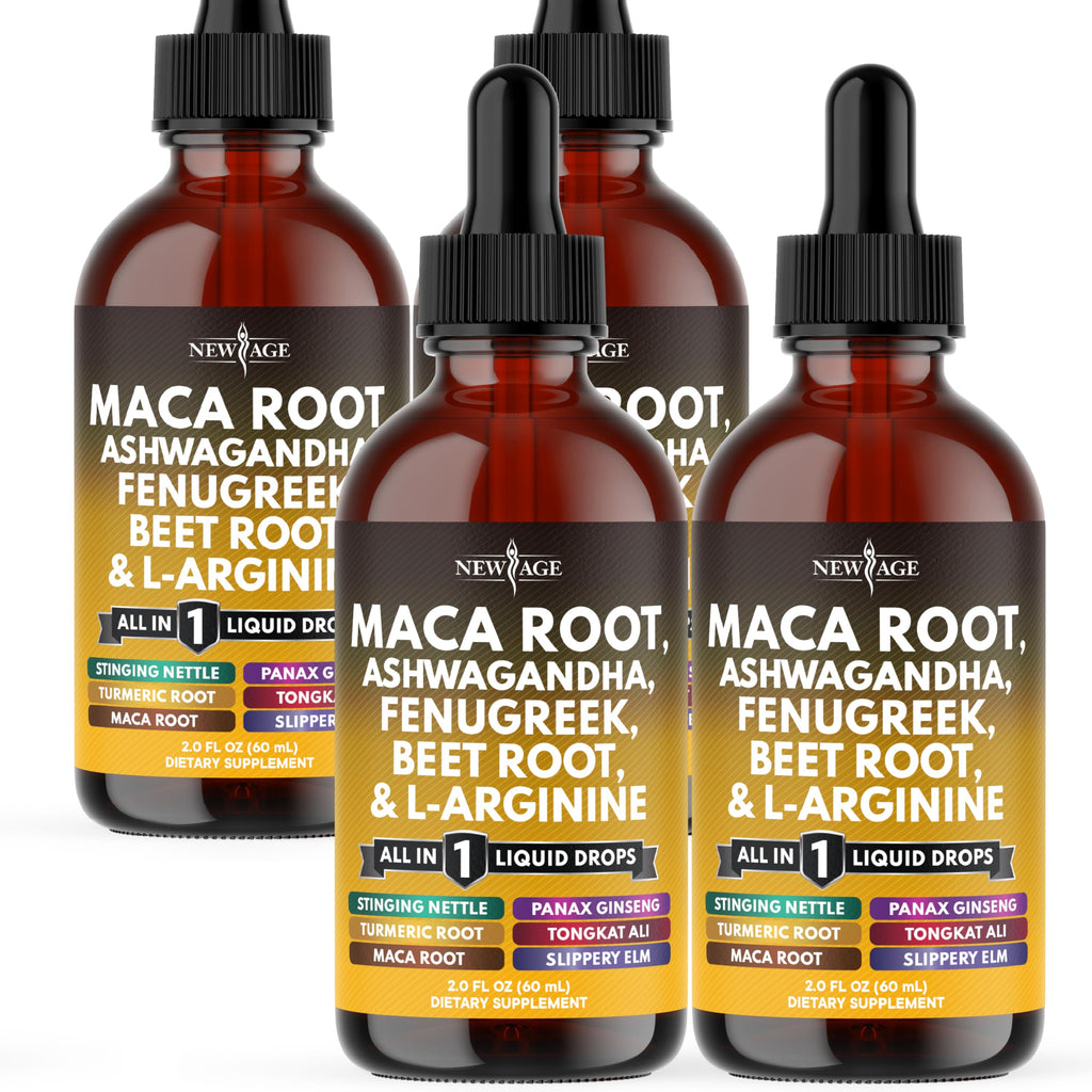 Organic Maca Root Liquid Drops with Ashwagandha 8oz P544