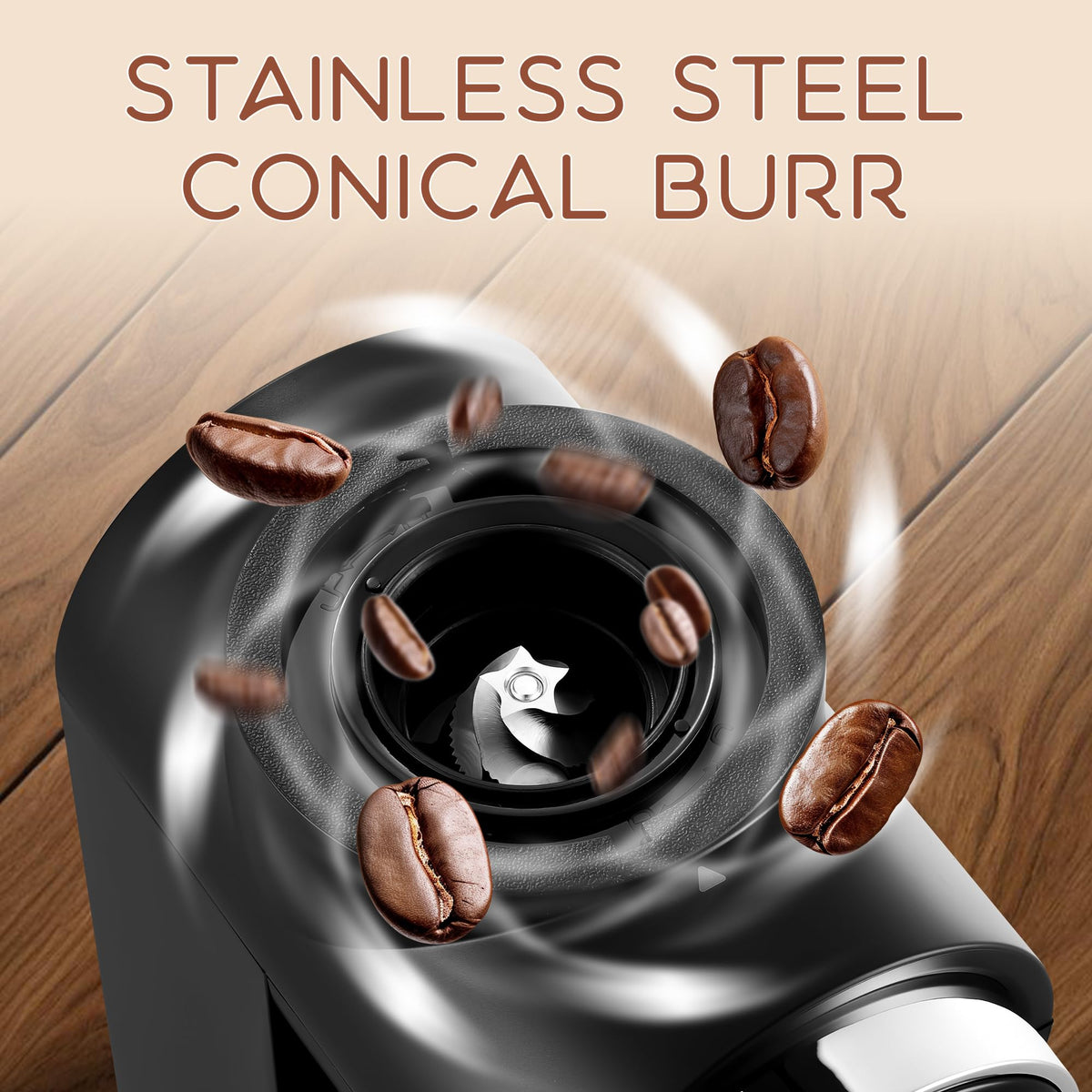Conical Burr Electric Coffee Grinder with 30 Settings O41993