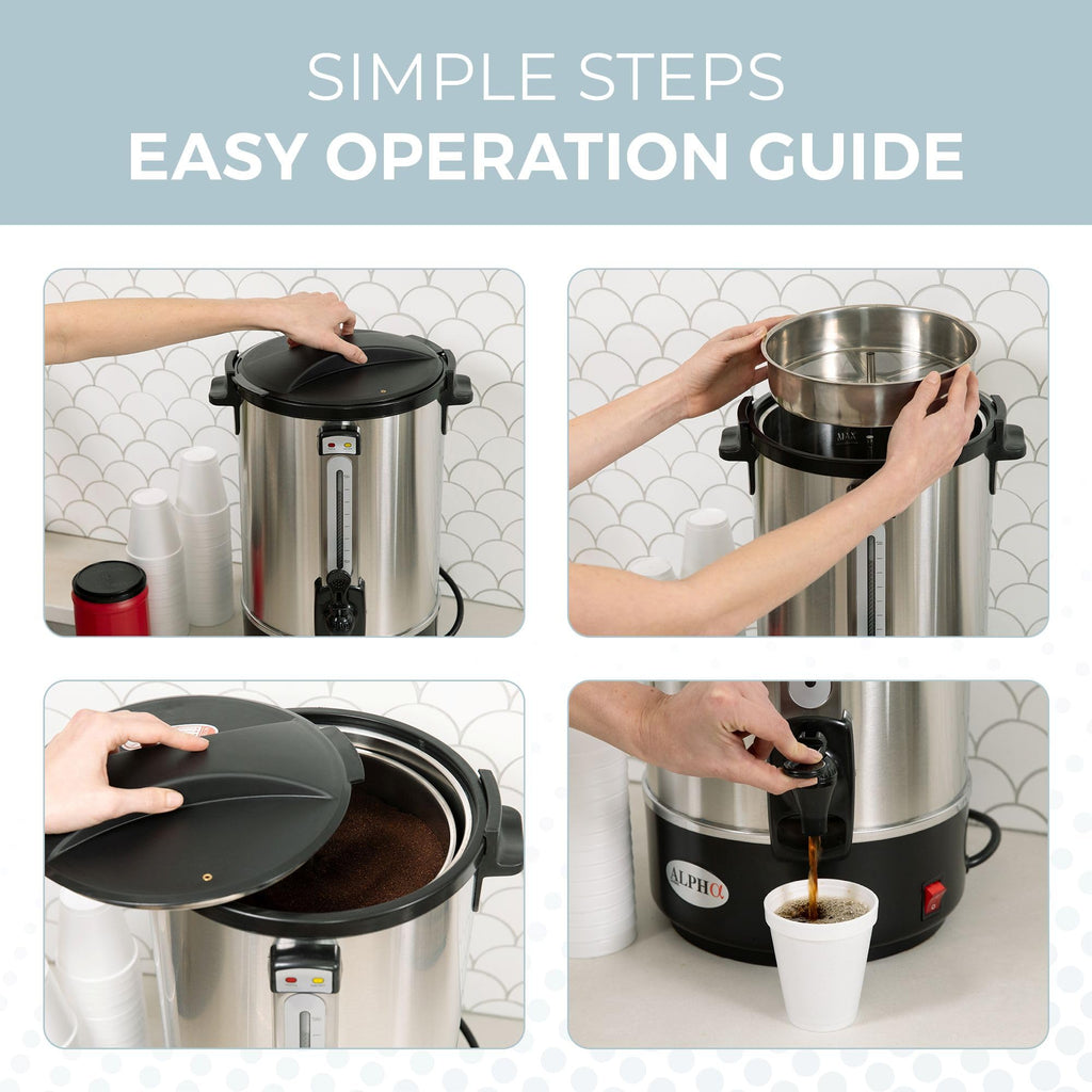8L Stainless Steel Electric Coffee Urn M473
