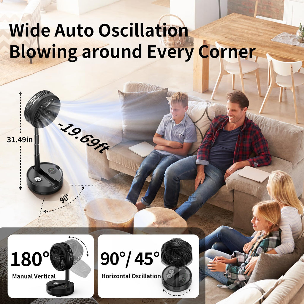 40000mAh Rechargeable Portable Fan with 8 Speed C422991