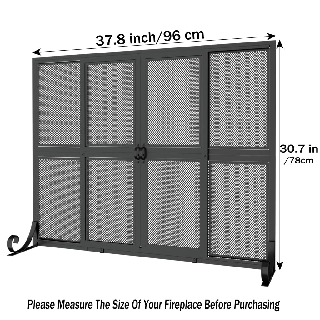 Fireplace Screen with Sliding Doors U379799