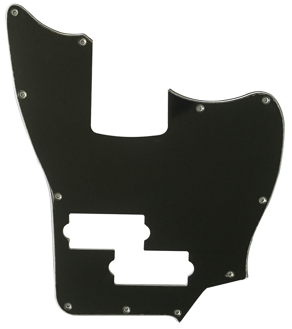 Black 3 Ply Short Scale Bass Guitar Pickguard Y584