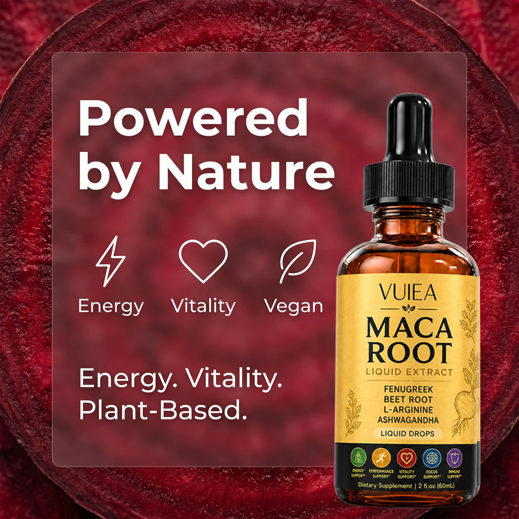 Maca Root Liquid Supplement with Ashwagandha, Fenugreek, Beet Root & L-Arginine P6787