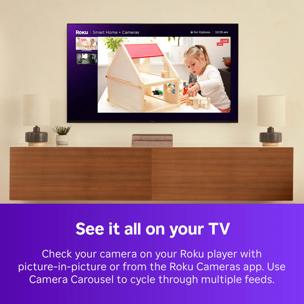 HD Streaming Device with Voice Remote & 1080p HD Security Camera with Night Vision R498