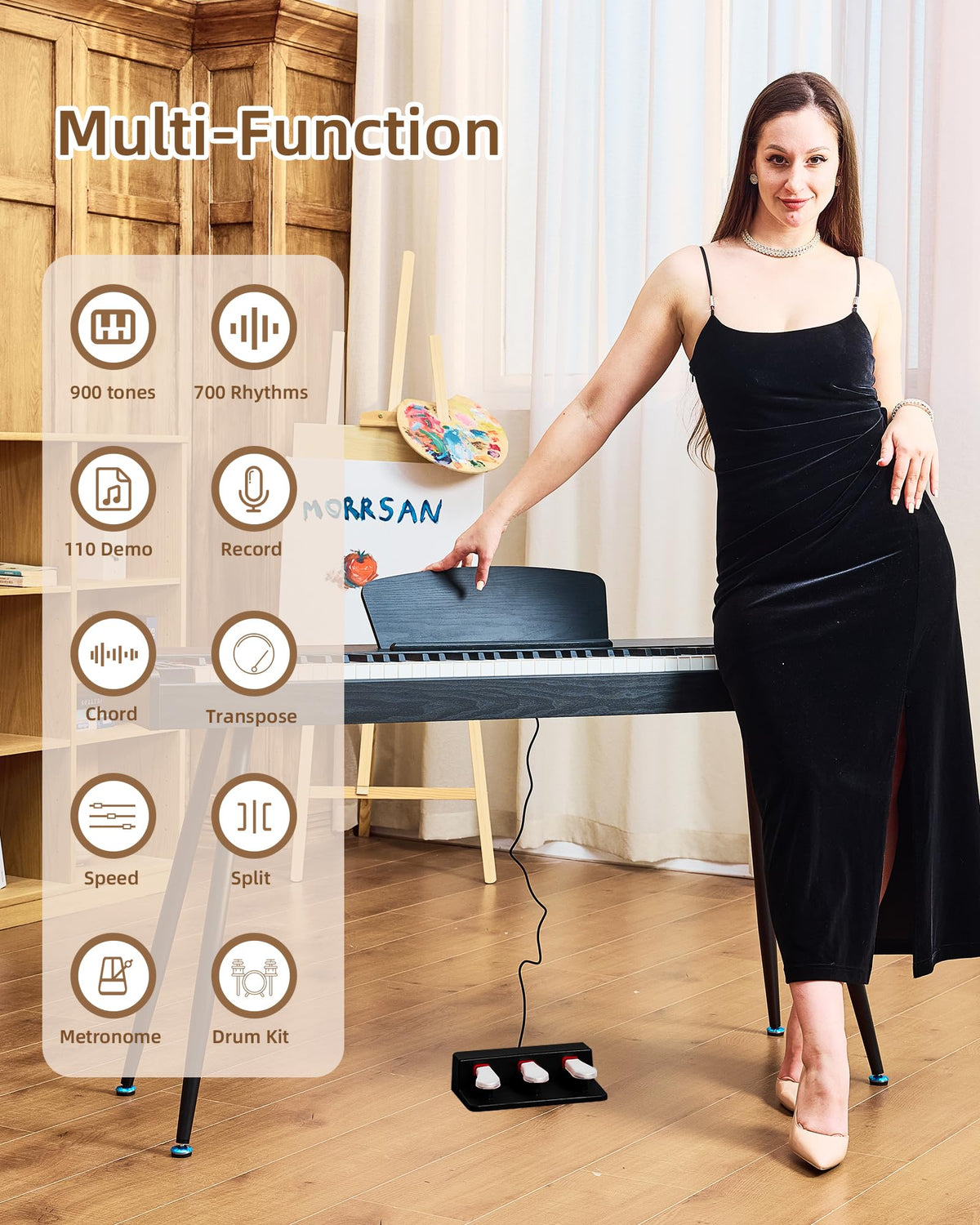 88 Key Weighted Digital Piano P916382