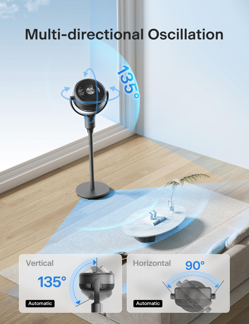 Grey Pedestal Fan I58855