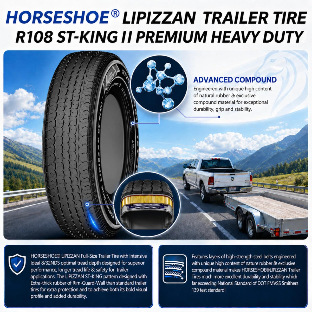 ST205/75R15 10-Ply Trailer Tires E35999