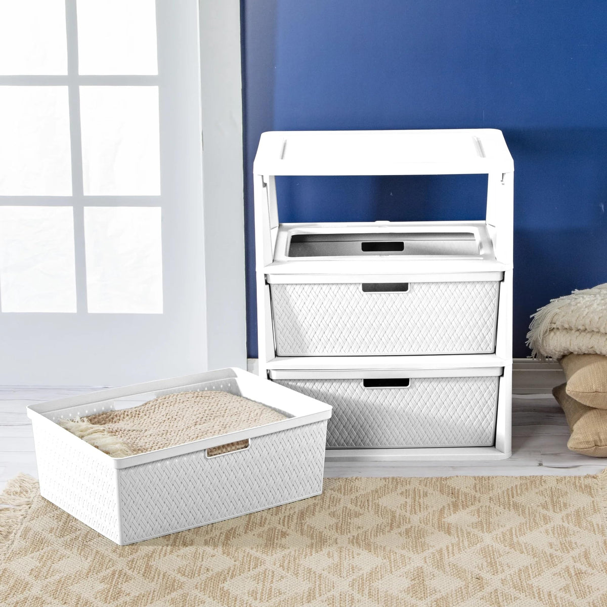White 3 Drawer Storage Unit G2010