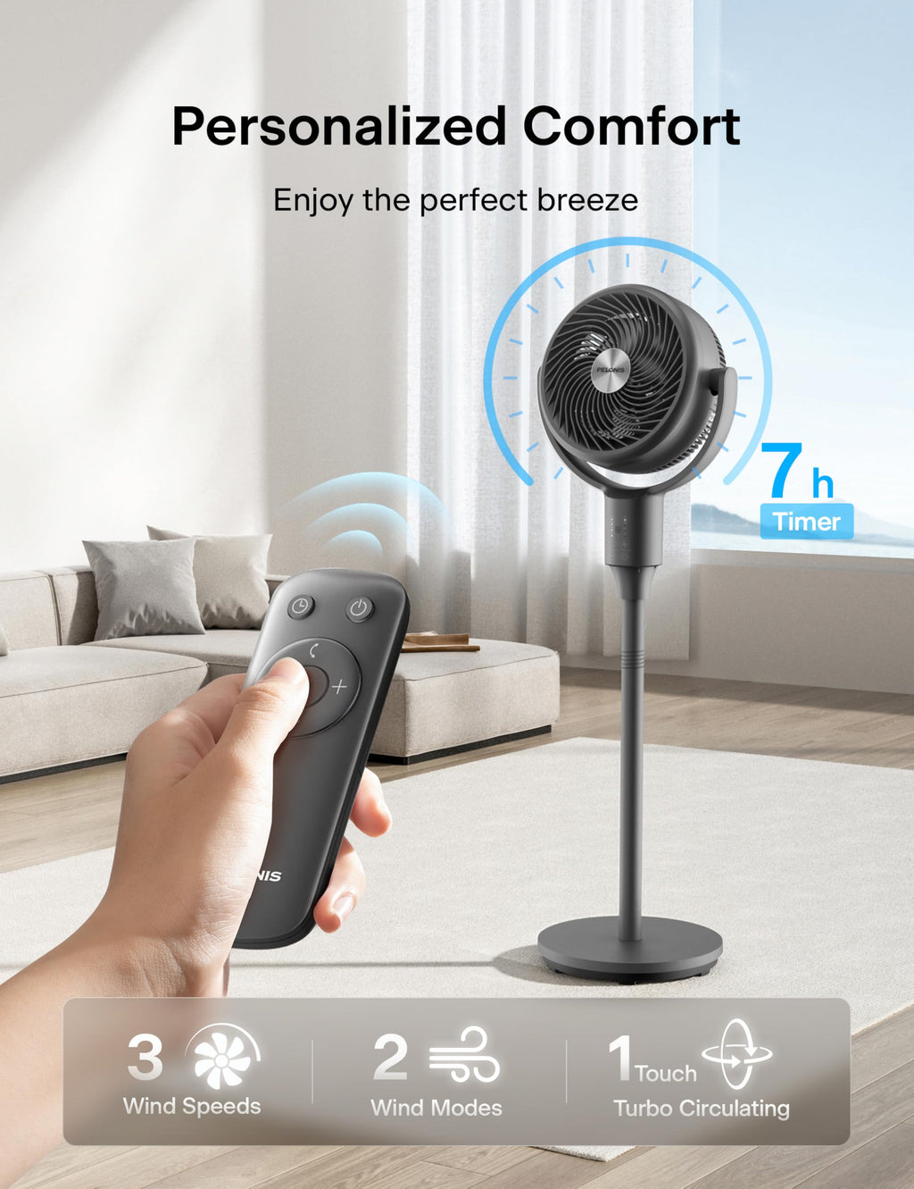 Grey Pedestal Fan I58855