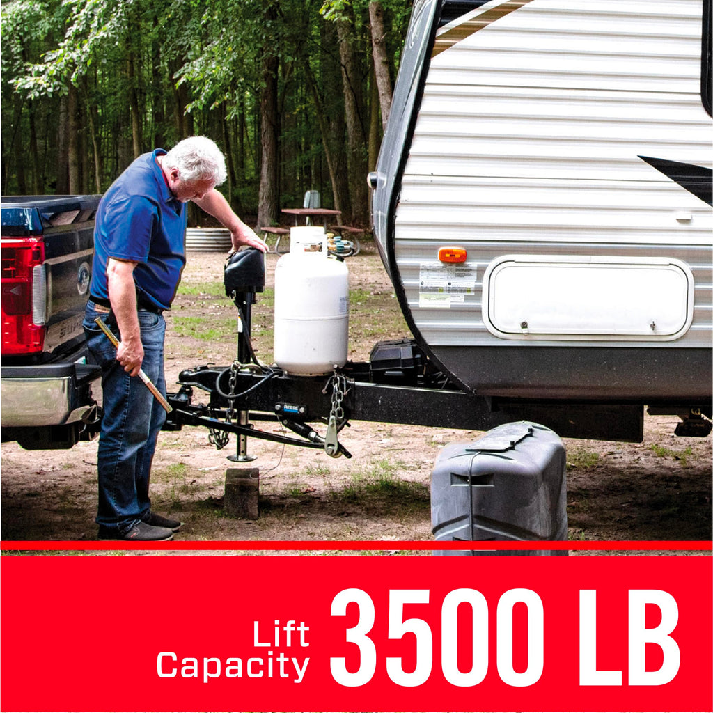 Powered Trailer Jack, A-Frame, 3,500 lbs. Lift Capacity, Bolt-On, 14 Inch Travel T344
