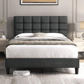 Full Size Upholstered Tufted Bed Frame with Headboard W339