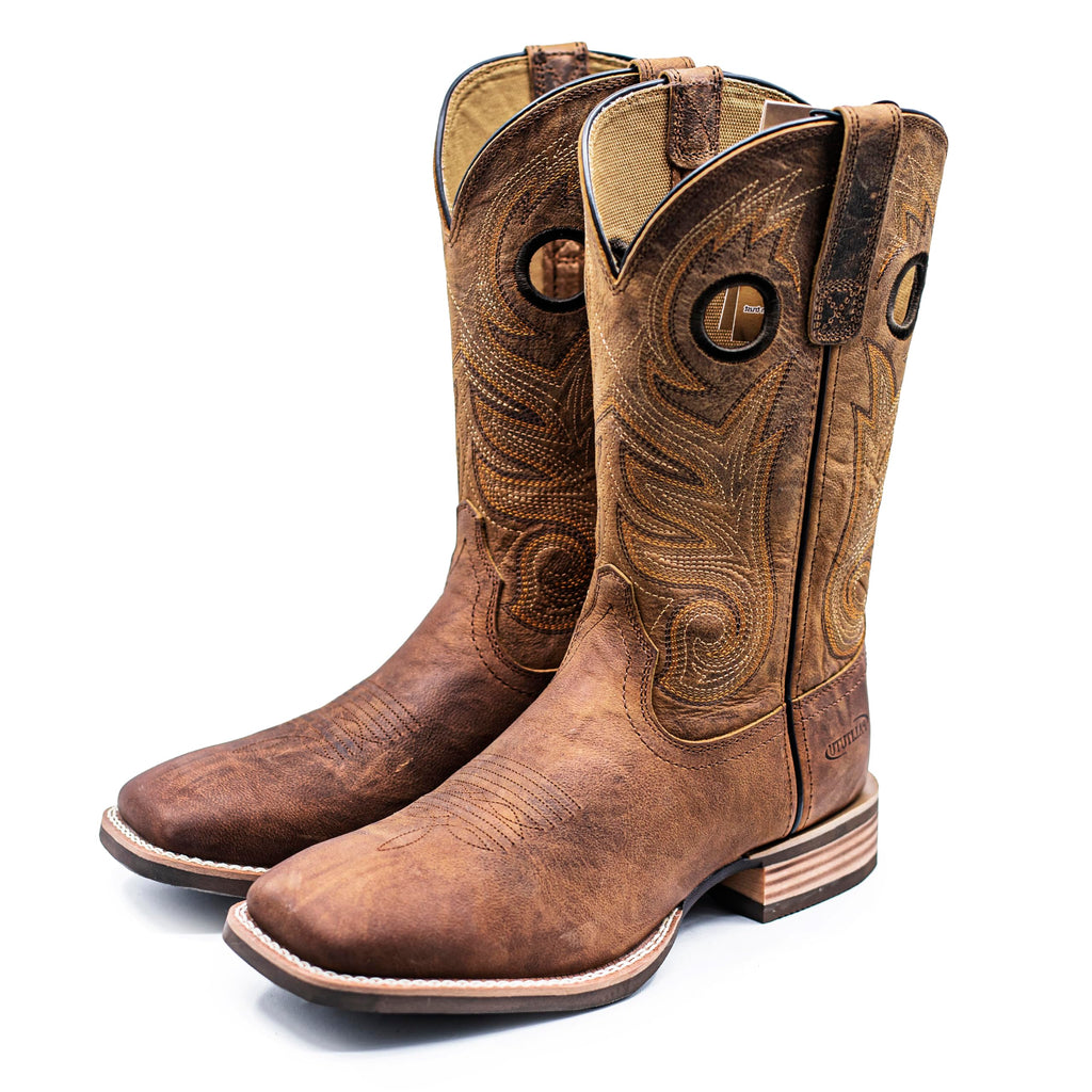 Cowboy Boots for Men Full-Grain Cowhide Square Toe Western Boot Q299688
